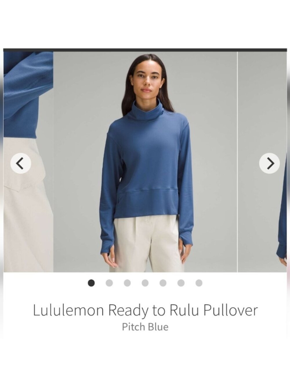 Lululemon Athletica Women's Rulu Pullover Pitch Blue